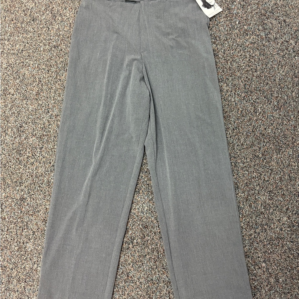 NWT Vintage Rare Women's Jaclyn Smith Classic Stretch Trousers Size 16 Gray NEW